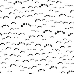 Fototapeta premium Seamless Pattern black dots