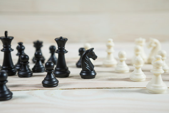 Chess figure, business concept strategy
