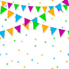 invitation poster design with garlands