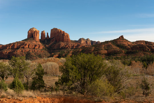 Cathedral Rock in Sedona, Arizona, a popular travel and tourism destination in the American Southwest © ejkrouse