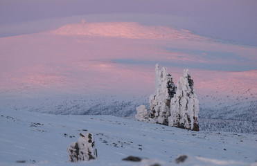 Ostantsy - an isolated array of rock, remaining after the destruction of the unstable part: the...