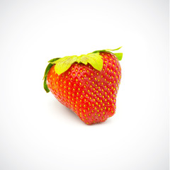 Sweet strawberry on a white background.