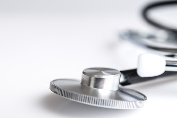 stethoscope on white table