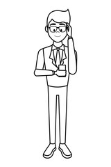 Businessman using smartphone