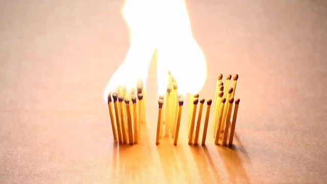 sale text fire flame matches hd footage paper box background 