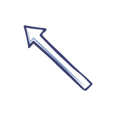 Arrow Pointing Left Top Corner, Line Art Indicator