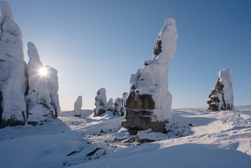 Ostantsy - an isolated array of rock, remaining after the destruction of the unstable part: the...