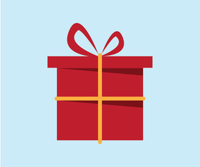 gift box with red bow