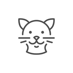 Cat line icon