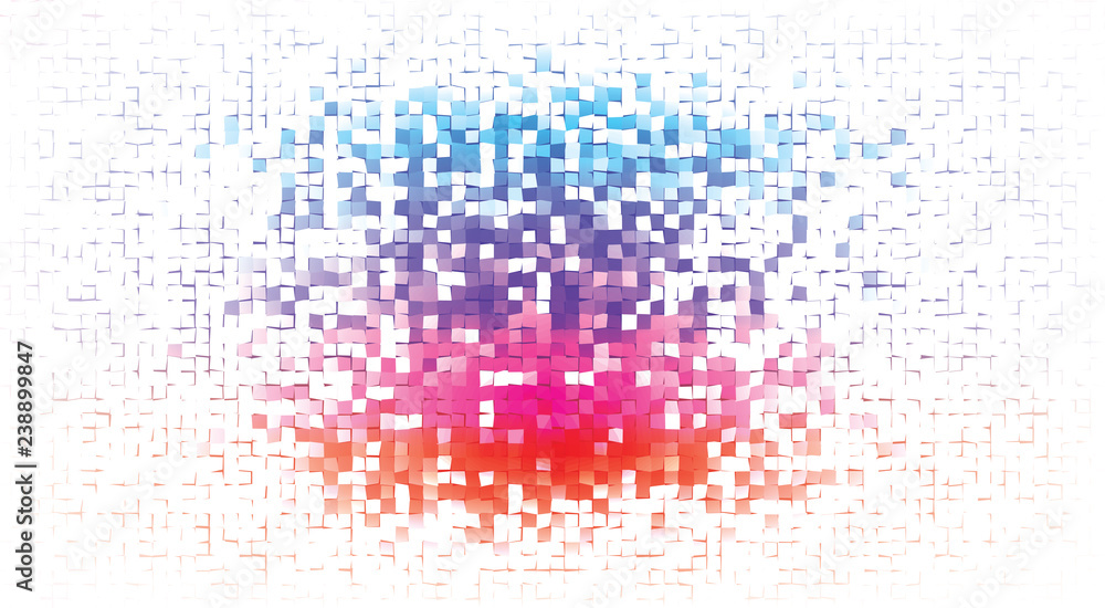 Aufkleber abstract tiled background. mosaic texture. multicolor vector graphic pattern. cmyk colors