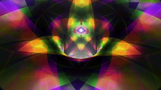 Colorful wormhole funnel tunnel flight animation background new quality vintage style cool nice beautiful 4k stock video footage