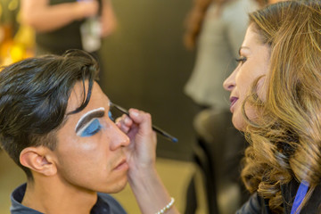 Hispanic (latin) male professional makeup