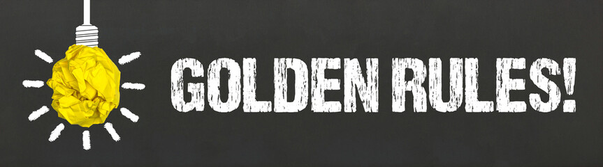 Golden Rules! - obrazy, fototapety, plakaty