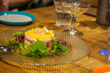 おしゃれなレストランの料理のイメージ