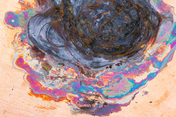 Abstract corrosion texture on the copper-plated steel sheet