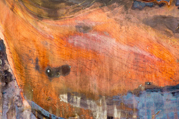 Abstract corrosion texture on the copper-plated steel sheet