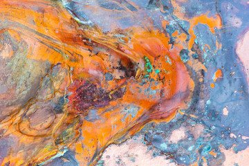 Abstract corrosion texture on the copper-plated steel sheet