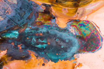 Abstract corrosion texture on the copper-plated steel sheet