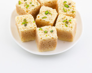 Indian Traditional Famous Sweet Food Mysore Pak or Mysoor Pak