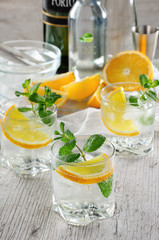 Cocktail White port and Tonic.