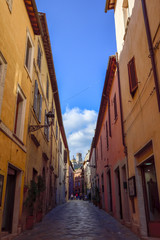 Italy, Amelia, characteristic medieval village and cathedral
