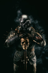 Naklejka premium Post apocalyptic warrior