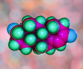 Testosterone, a primary sex hormone in men and an anabolic steroid, 3D illustration. It is responsible for development of reproductive tissues and promoting secondary sexual characteristics