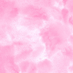 Rose pink and white watercolor stains square painted texture. Valentines, 8 March, Women day watercolour background for text, lettering, cards, banners. Hand drawn abstract aquarelle fill, template.
