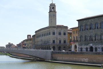 Pisa - Ponte di Mezzo e Lungarno