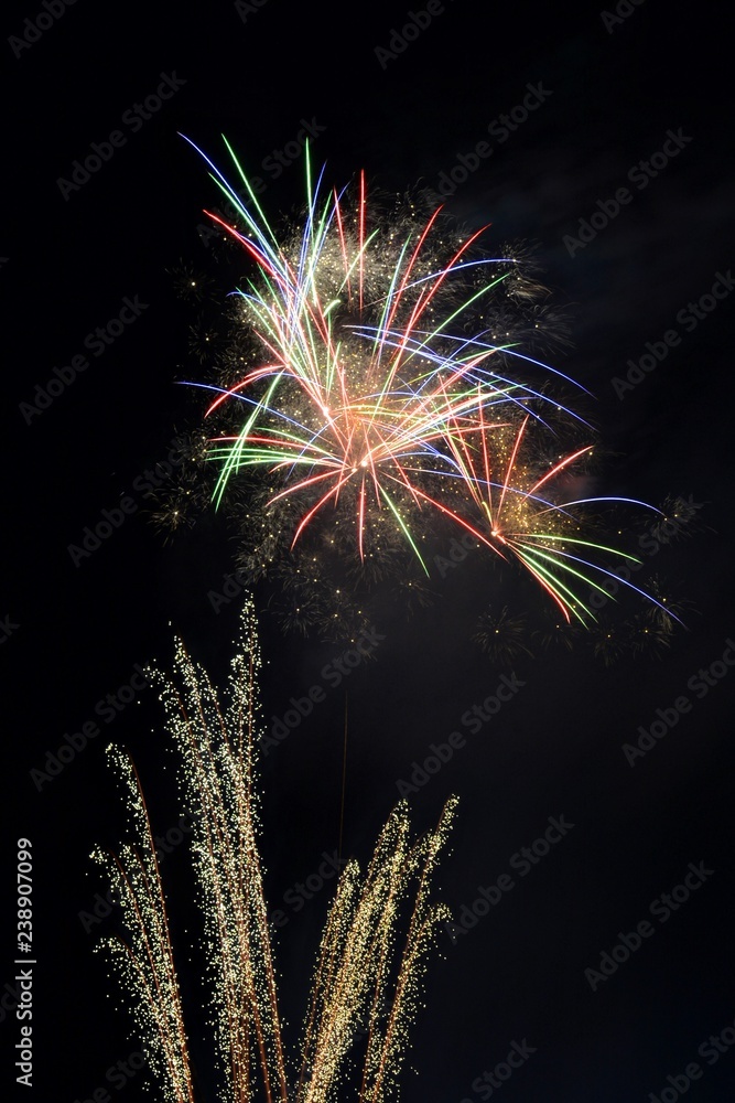 Wall mural Fuegos artificiales