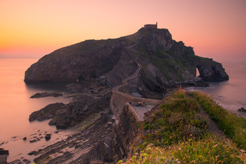 The most famous spot of the basque coast, Gaztelugatxe at Bizkaia, Basque Country.