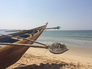  fisherman. transportation fisherman boat on the beach