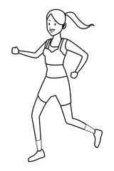 woman only face black and white