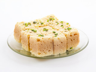 Indian Traditional Famous Sweet Food Mysore Pak or Mysoor Pak