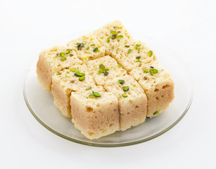Indian Traditional Famous Sweet Food Mysore Pak or Mysoor Pak