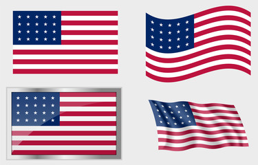 Flag of The US 20 Stars