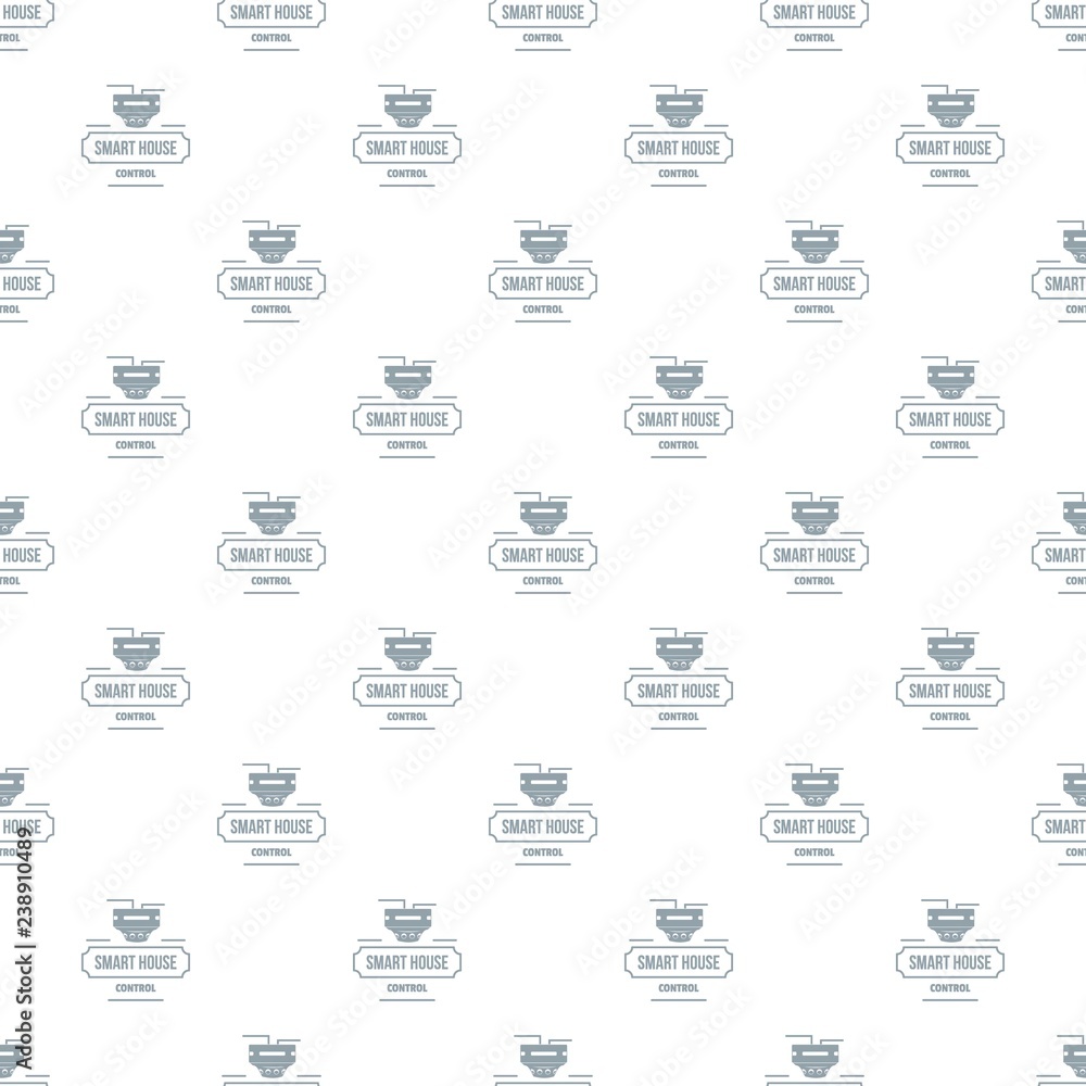 Poster smart house pattern vector seamless repeat for any web design