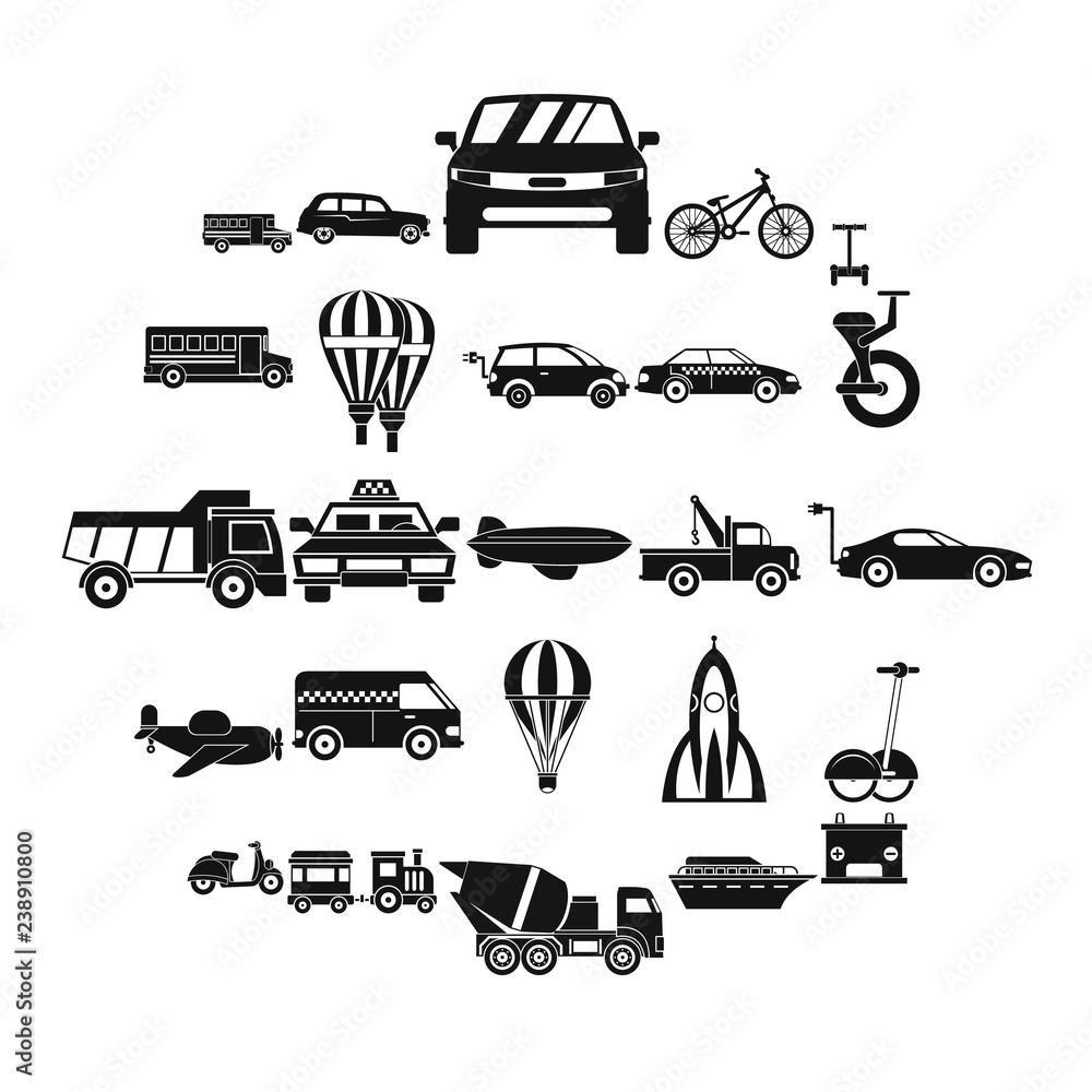 Poster two wheeler icons set. simple set of 25 two wheeler vector icons for web isolated on white backgroun