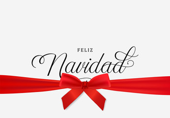 Christmas gift navidad greeting card in spanish