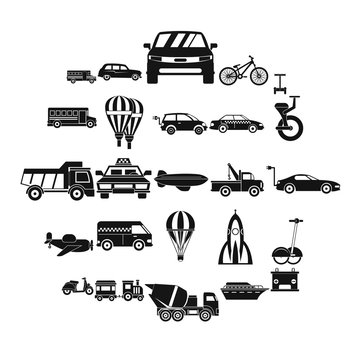 Two wheeler icons set. Simple set of 25 two wheeler vector icons for web isolated on white background