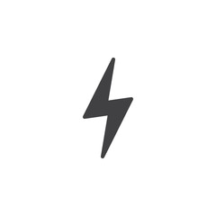 Thunderstorm vector icon. filled flat sign for mobile concept and web design. Lightning weather simple solid icon. Symbol, logo illustration. Pixel perfect vector graphics