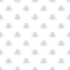 Fototapeta premium Sun energy pattern vector seamless repeat for any web design