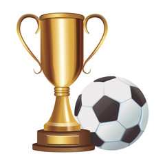 trophy with ball