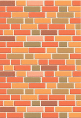 Brown brick wall background - Vector - Vector