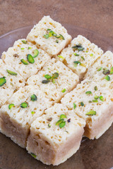Indian Traditional Famous Sweet Food Mysore Pak or Mysoor Pak