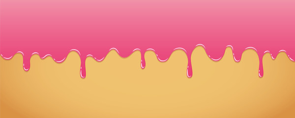 pink sweet melting icing background vector illustration EPS10