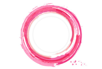 Water splash banner card, logo, watercolor design circle ring, ink splatter abstract backround vector illustration