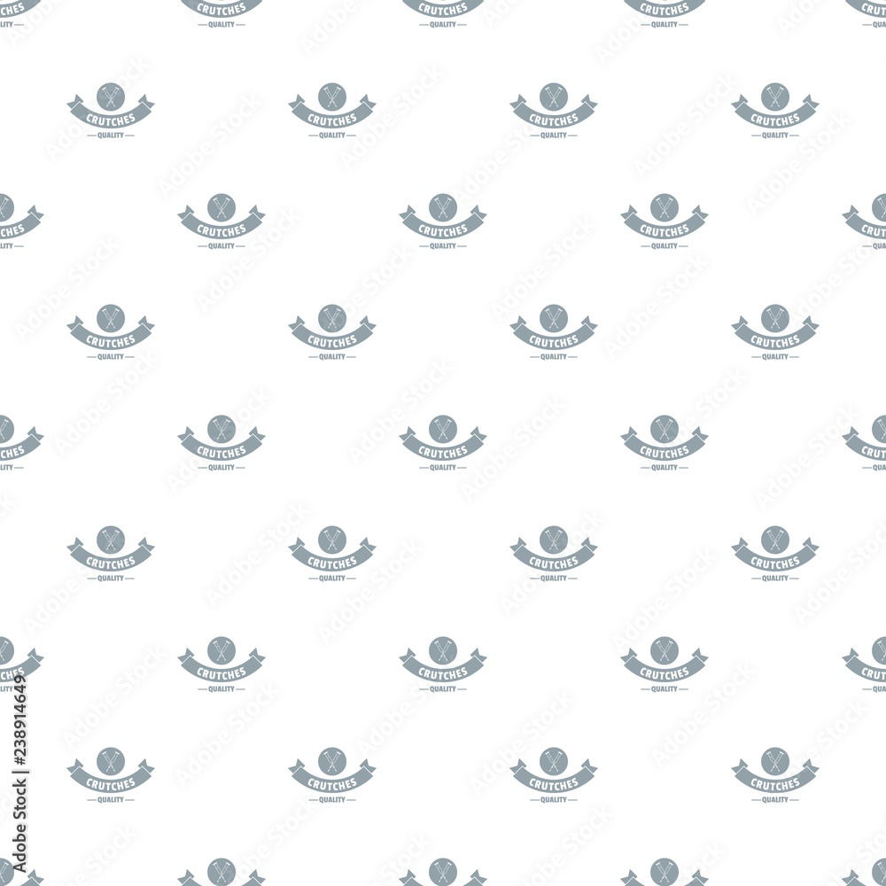 Poster quality crutches pattern vector seamless repeat for any web design