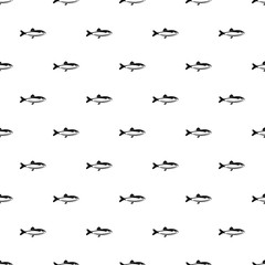 Fish pattern vector seamless repeating for any web design