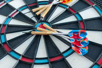 dart arrows on board